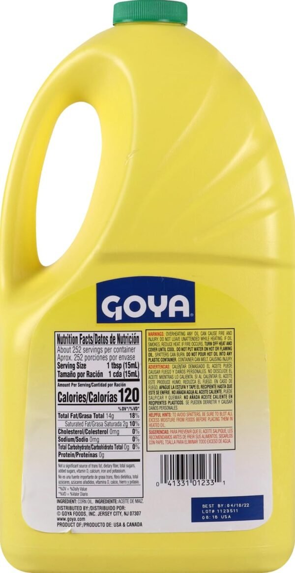 Goya Corn Oil 128oz - Image 2