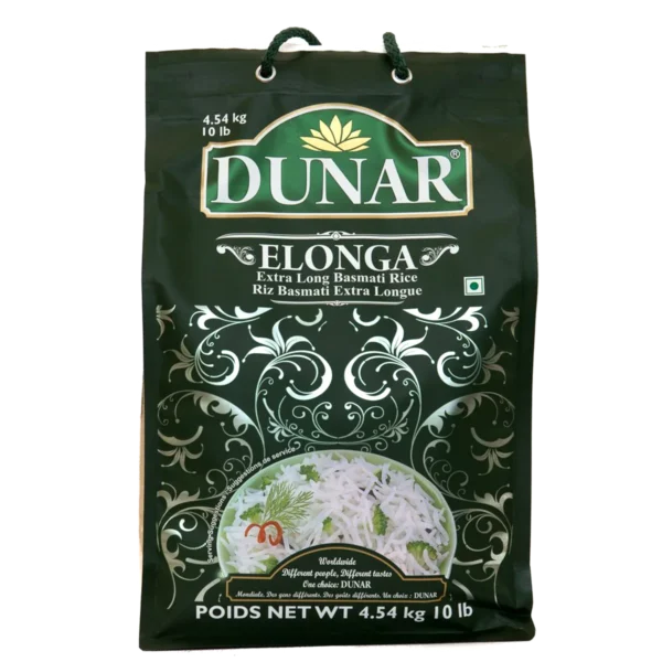 Dunar Basmati Rice - Elonga (10lbs)