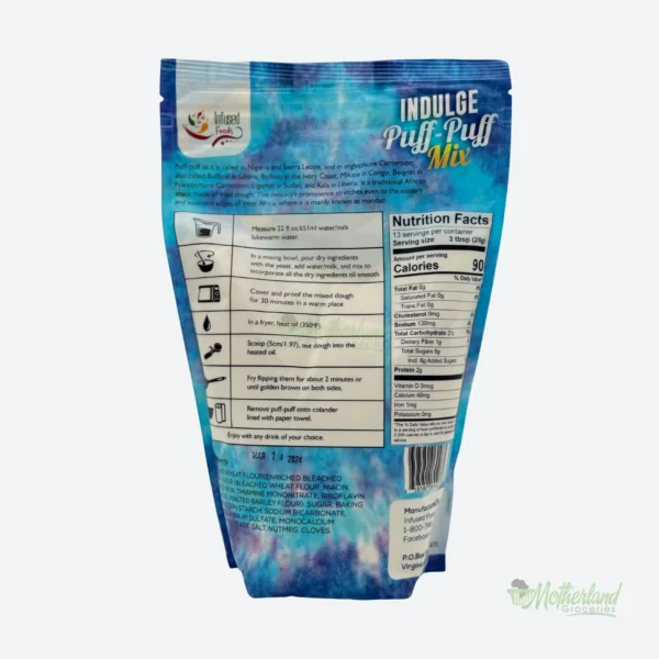Indulge Puff-Puff Snack Flour Mix 32oz - Image 2