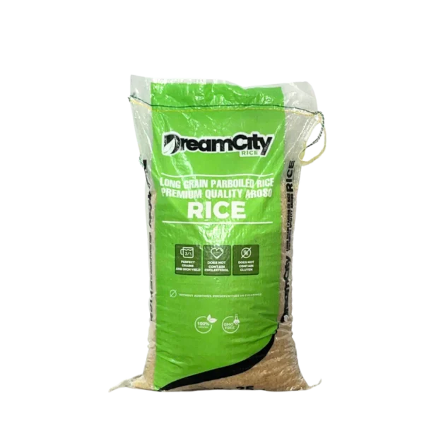 DreamCity Long Grain Parboiled Aroso Rice (25lbs)